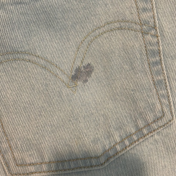 Levis 501 shorts light wash sz 30 - Picture 6 of 7